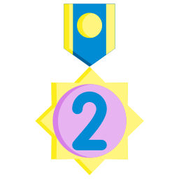 abzeichen für den 2. platz icon