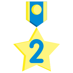 distintivo de 2ª posição Ícone
