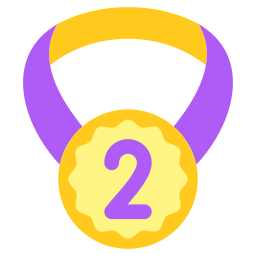 insignia de 2da posición icono