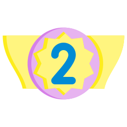 abzeichen für den 2. platz icon