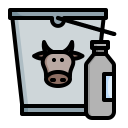 lait de vache Icône