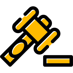 Law hammer icon