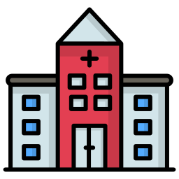 edificio hospitalario icono