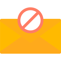 blocco della posta elettronica icona