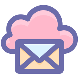 nube de correo icono