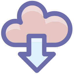 caricamento nel cloud icona