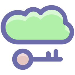 klucz chmurowy ikona