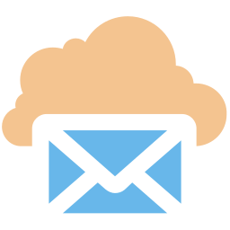nube de correo icono