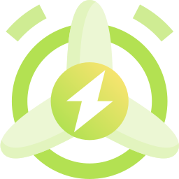 Eolic energy icon