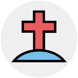 cruz de la tumba icono
