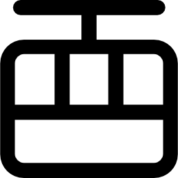 cabina del teleférico icono