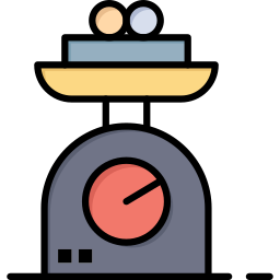 Kitchen scale icon