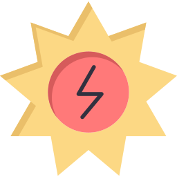 energia słoneczna ikona