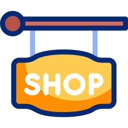 Shop sign icon