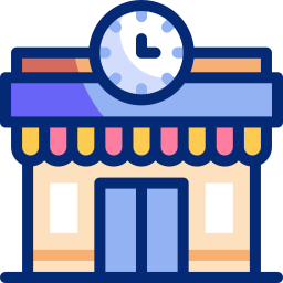 Clock shop icon