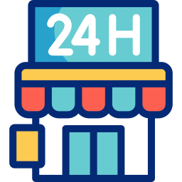 tienda 24h icono