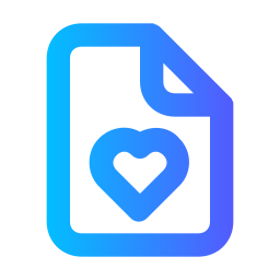 File heart icon