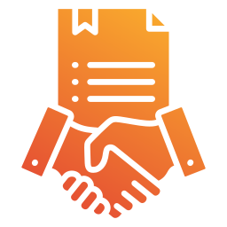 Contract negotiation icon