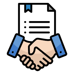 Contract negotiation icon