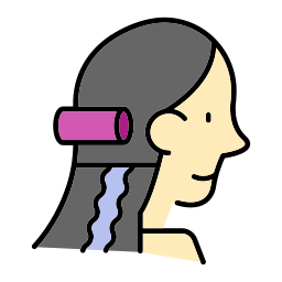 Hair extension icon