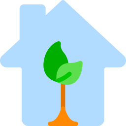 Casa verde icono