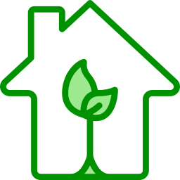 Green house icon