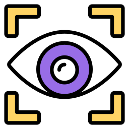 reconocimiento de iris icono