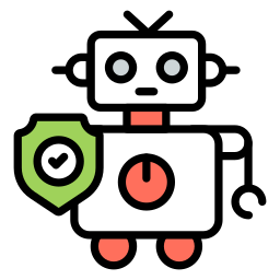 Robot security icon