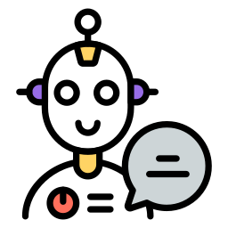Robot chat icon