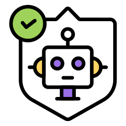 Robot security icon