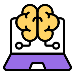 Online brain icon