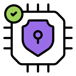 Secure chip icon