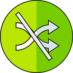 Shuffle off icon