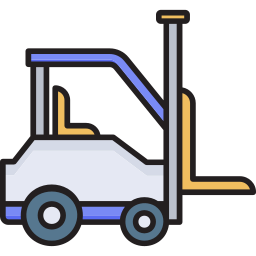Forklift truck icon