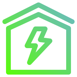 energía del hogar icono