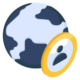 Global employee icon