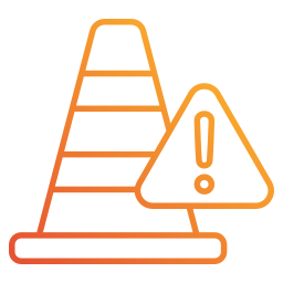 Safety cone icon
