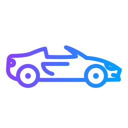 Roadster car icon