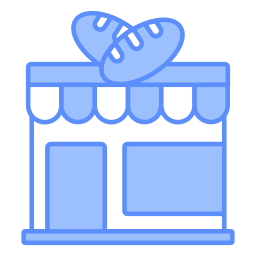 Bakery building icon