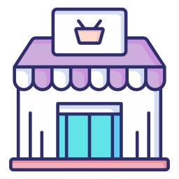tienda de comestibles icono