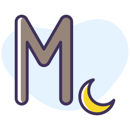 lettera m icona