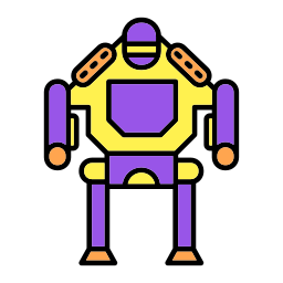 robot militare icona