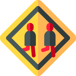 Zebra crossing icon