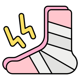 Foot injury icon