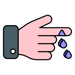Finger cut icon