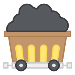 Coal mining icon