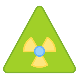 pericolo radioattivo icona