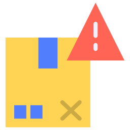 Delivery problem icon