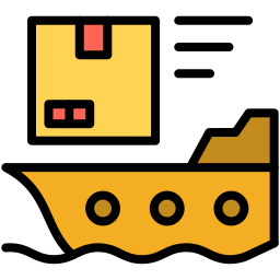 barco de carga icono