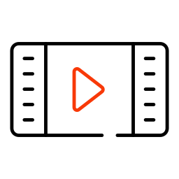 vídeo móvil icono